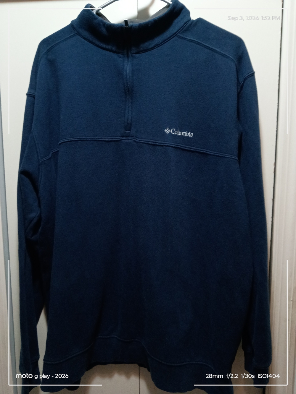 Columbia Men’s Dark Blue Half-Zip Fleece Pullover